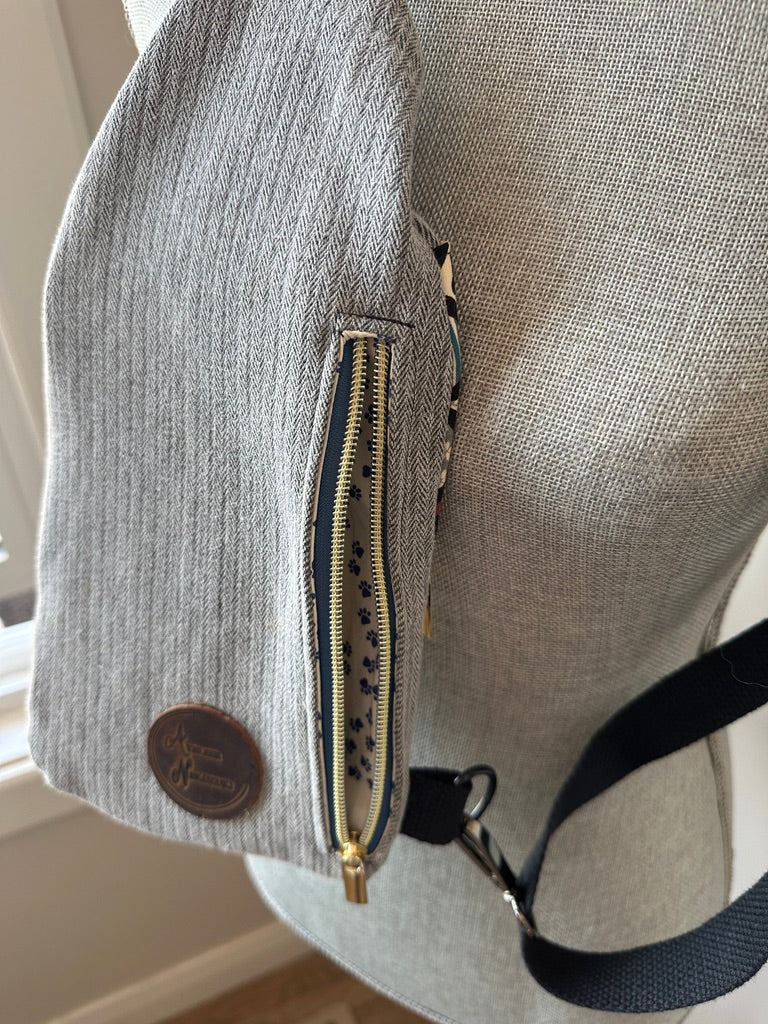 Mini Traveller Sling | Upcycled Denim and Hand-Selected Japanese Fabrics