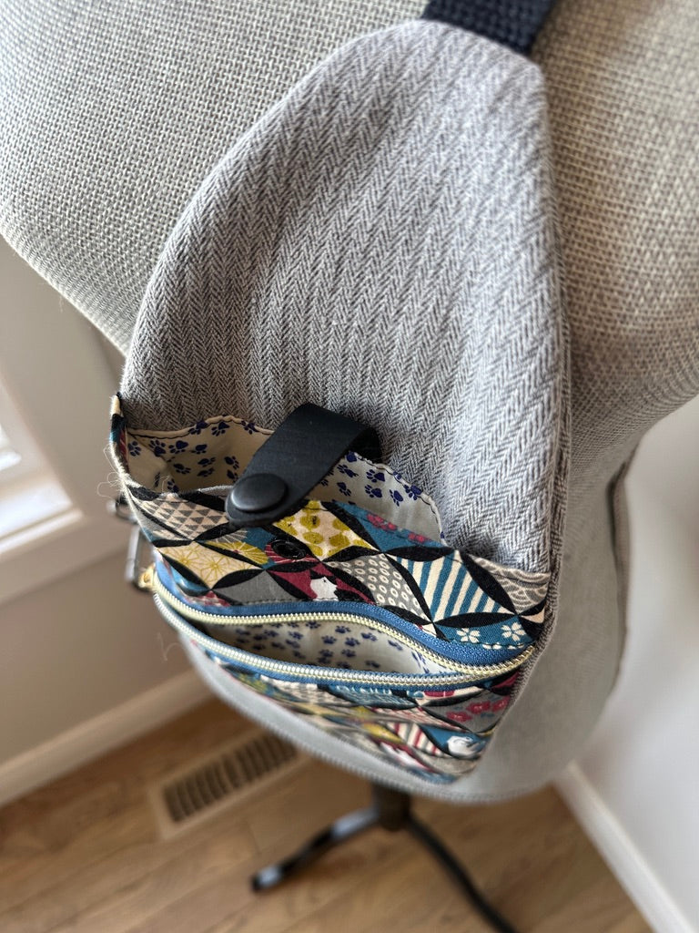 Mini Traveller Sling | Upcycled Denim and Hand-Selected Japanese Fabrics