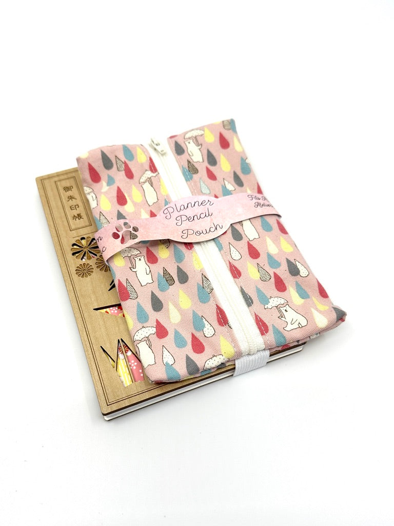 Planner Pencil Pouch | Pouch to Fit A5 Journals Made in Canada from Hand-Selected Japanese Fabrics