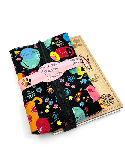 Planner Pencil Pouch | Pouch to Fit A5 Journals Made in Canada from Hand-Selected Japanese Fabrics