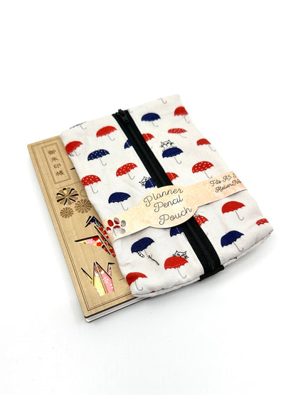 Planner Pencil Pouch | Pouch to Fit A5 Journals Made in Canada from Hand-Selected Japanese Fabrics