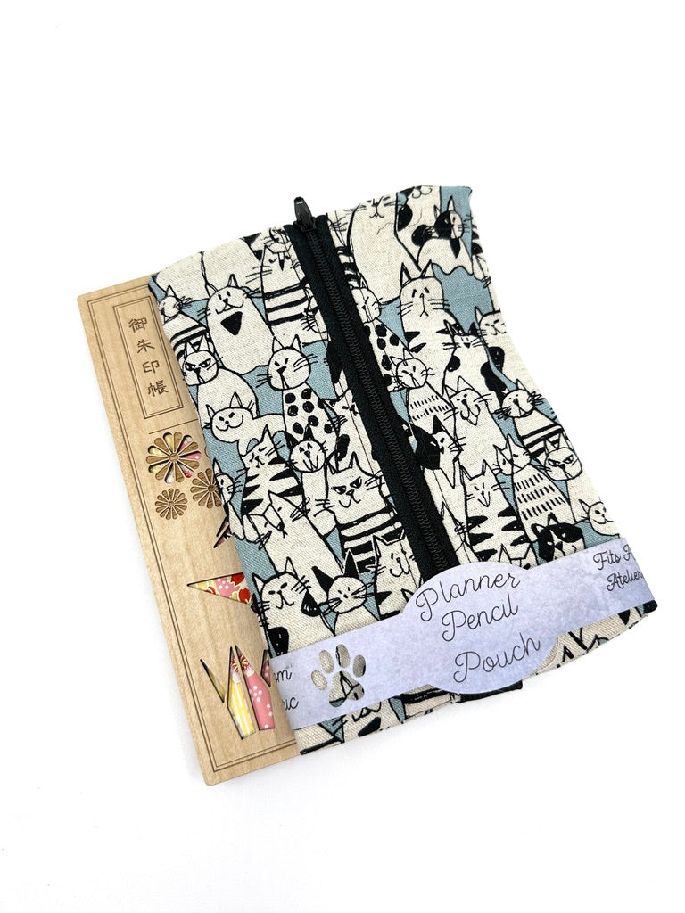 Planner Pencil Pouch | Pouch to Fit A5 Journals Made in Canada from Hand-Selected Japanese Fabrics