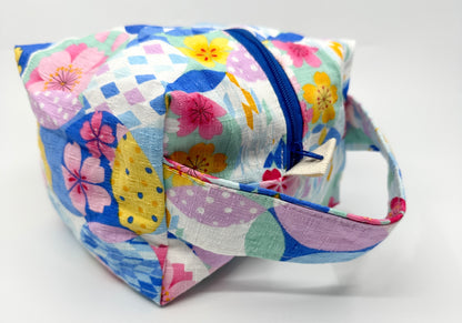 Small Box Bag | Japanese Motifs | Bags Made in Alberta, Canada, from Japanese Fabrics