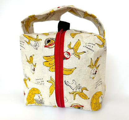 Small Box Bag | Cats | Japanese Fabrics from Japan, Bags Made in Alberta, Canada