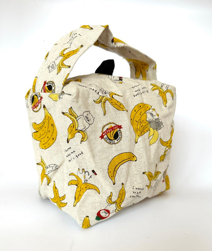 Small Box Bag | Cats | Japanese Fabrics from Japan, Bags Made in Alberta, Canada