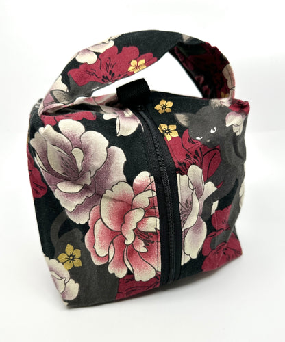 Small Box Bag | Cats | Japanese Fabrics from Japan, Bags Made in Alberta, Canada