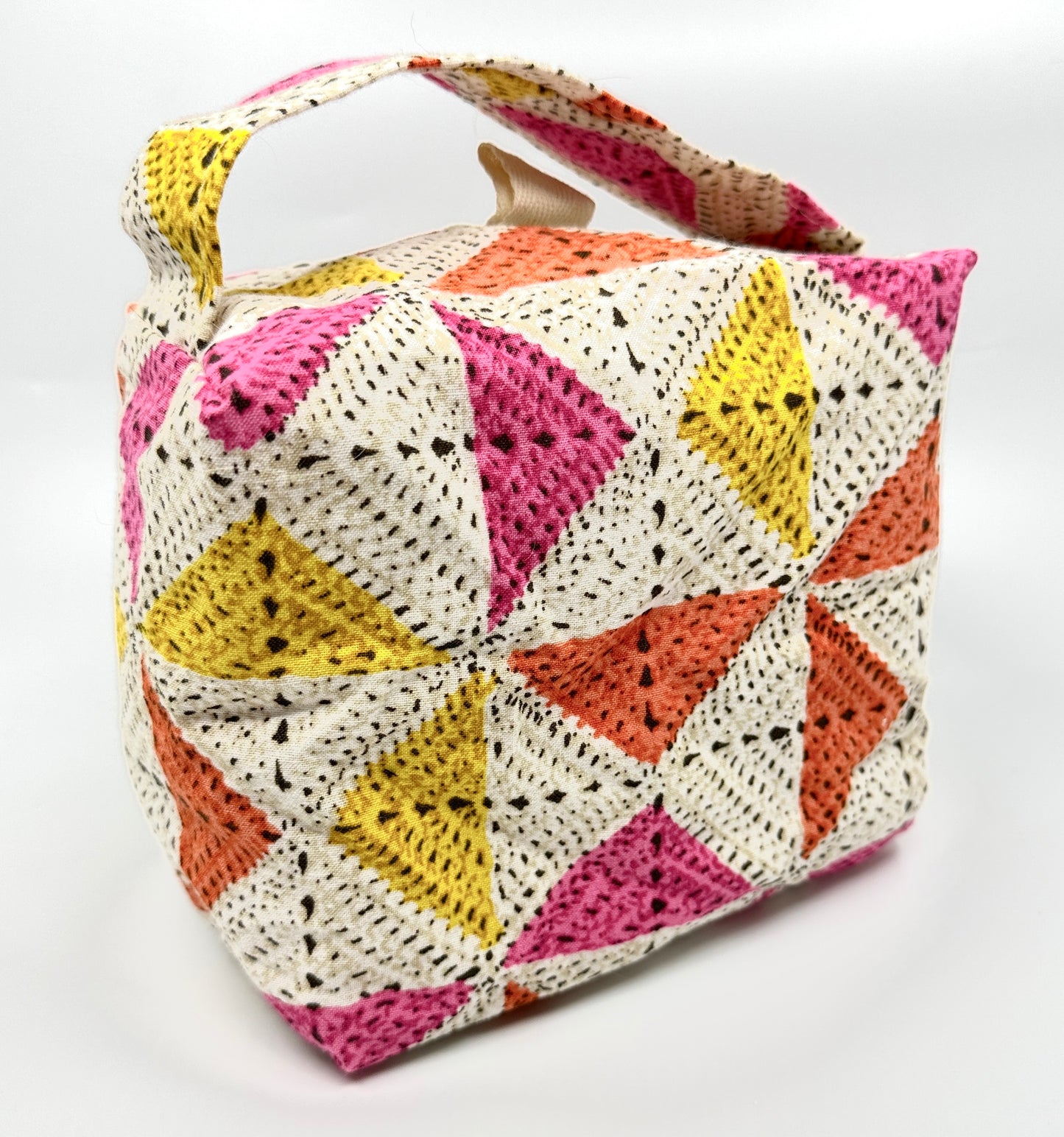 Small Box Bag | Everything Else | Knitting and Crochet Project Bag Made from Hand-Selected Japanese Fabrics