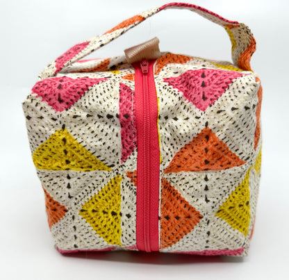 Small Box Bag | Everything Else | Knitting and Crochet Project Bag Made from Hand-Selected Japanese Fabrics