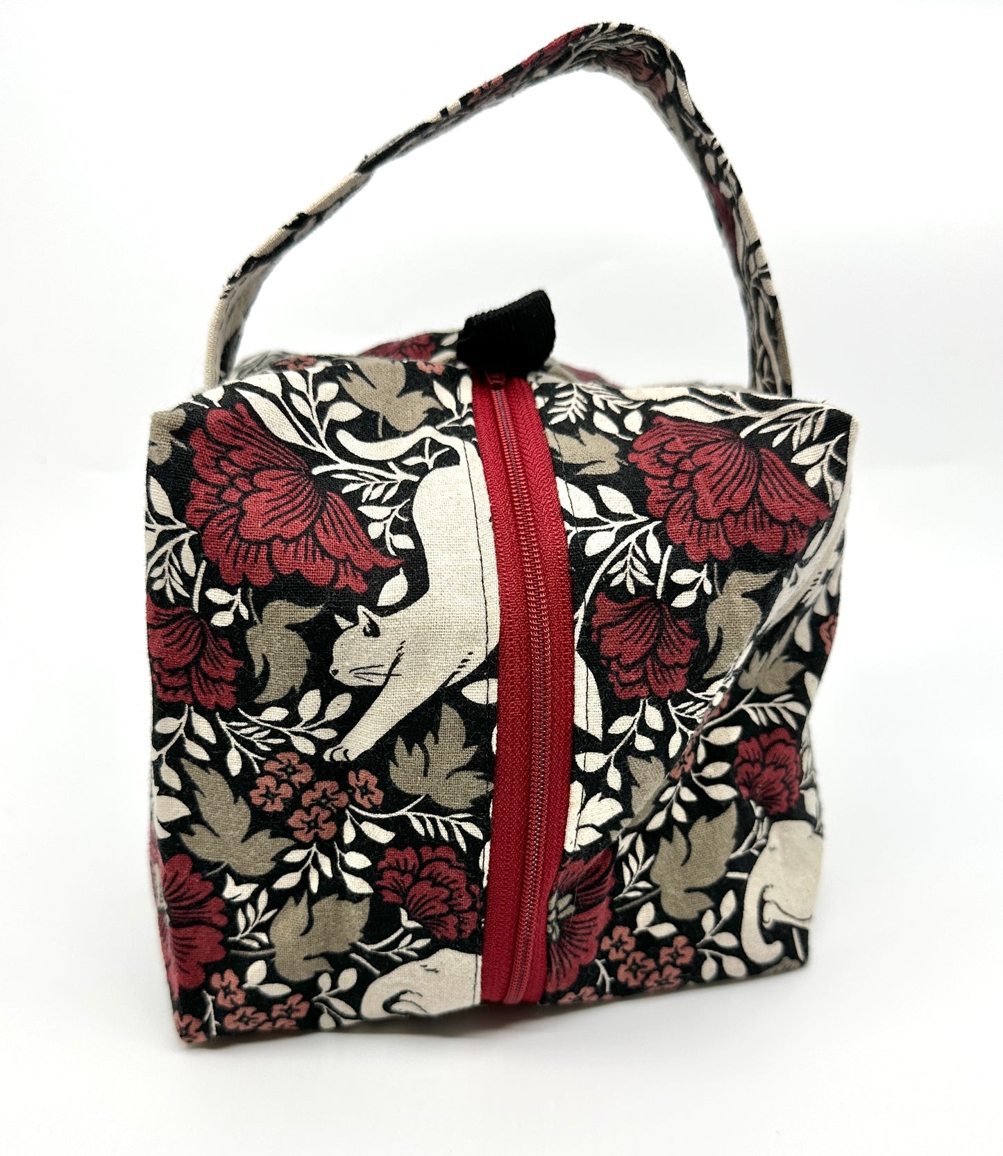 Small Box Bag | Cats | Japanese Fabrics from Japan, Bags Made in Alberta, Canada