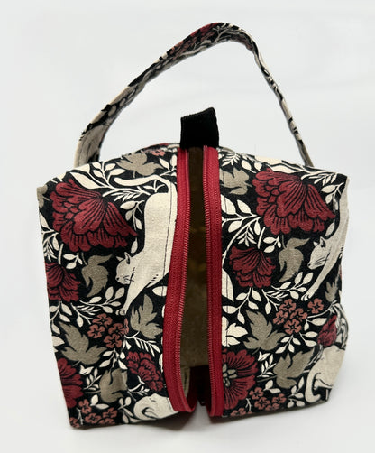 Small Box Bag | Cats | Japanese Fabrics from Japan, Bags Made in Alberta, Canada