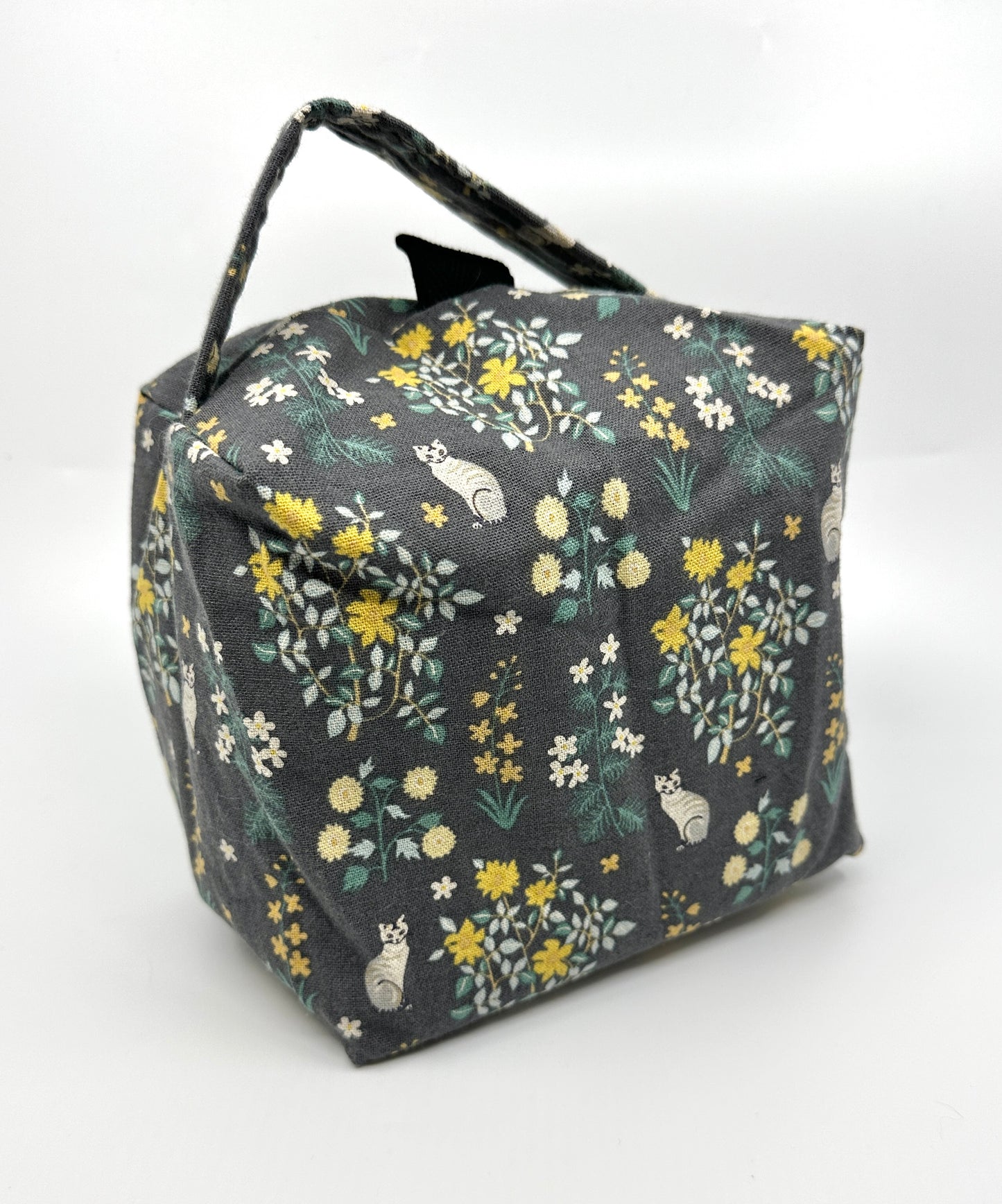 Small Box Bag | Cats | Japanese Fabrics from Japan, Bags Made in Alberta, Canada