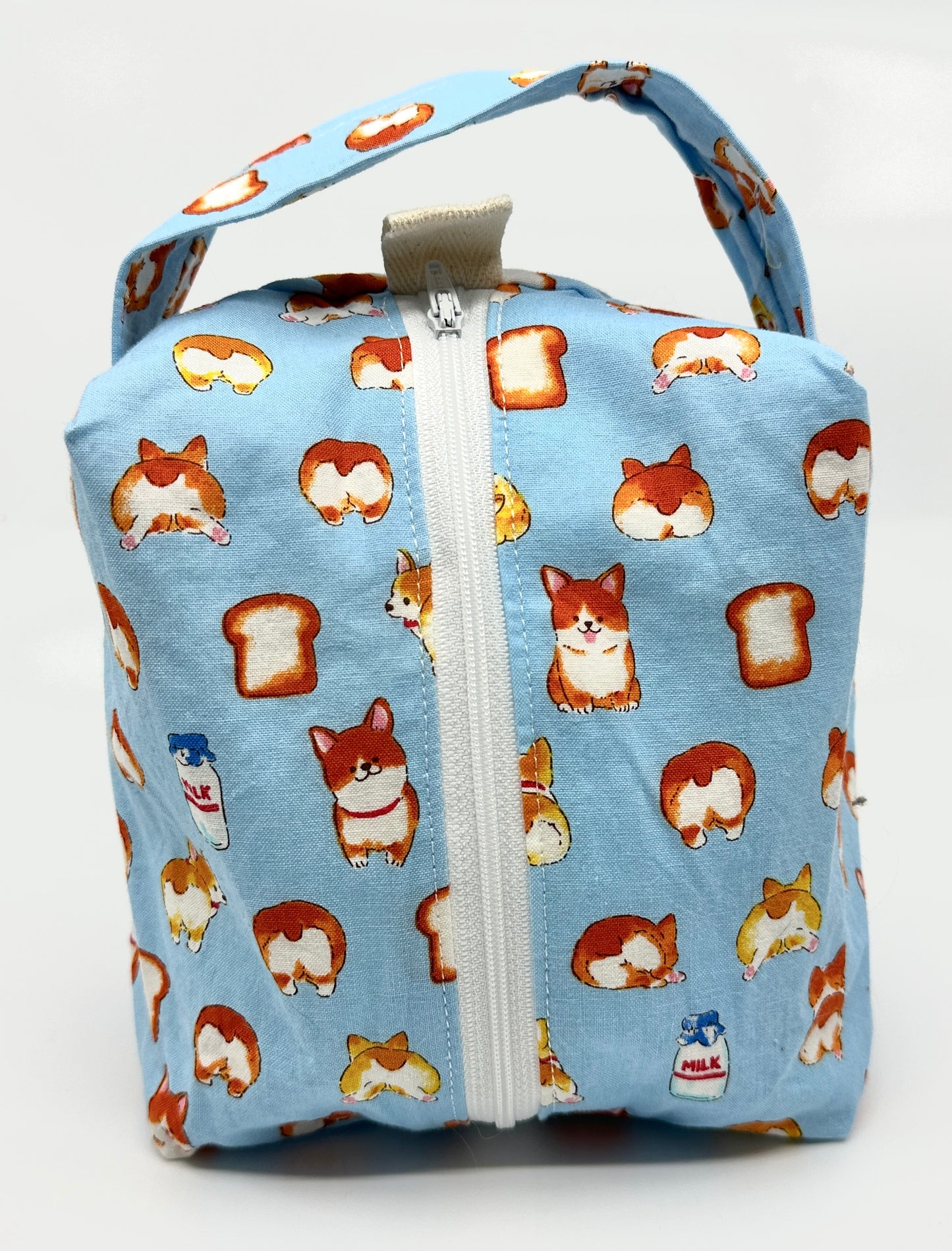 Small Box Bag | Dogs | Bags Made in Alberta, Canada, from Hand-Selected Japanese Fabrics