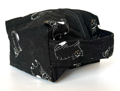 Small Box Bag | Cats | Japanese Fabrics from Japan, Bags Made in Alberta, Canada