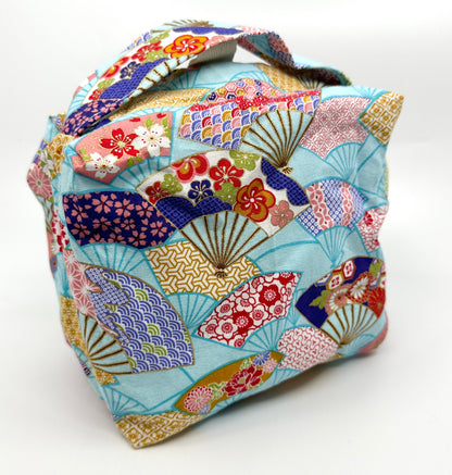 Small Box Bag | Japanese Motifs | Bags Made in Alberta, Canada, from Japanese Fabrics