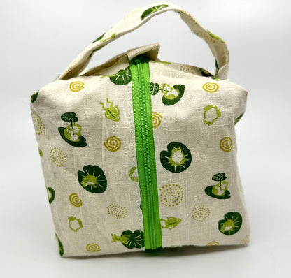 Small Box Bag | Japanese Motifs | Bags Made in Alberta, Canada, from Japanese Fabrics