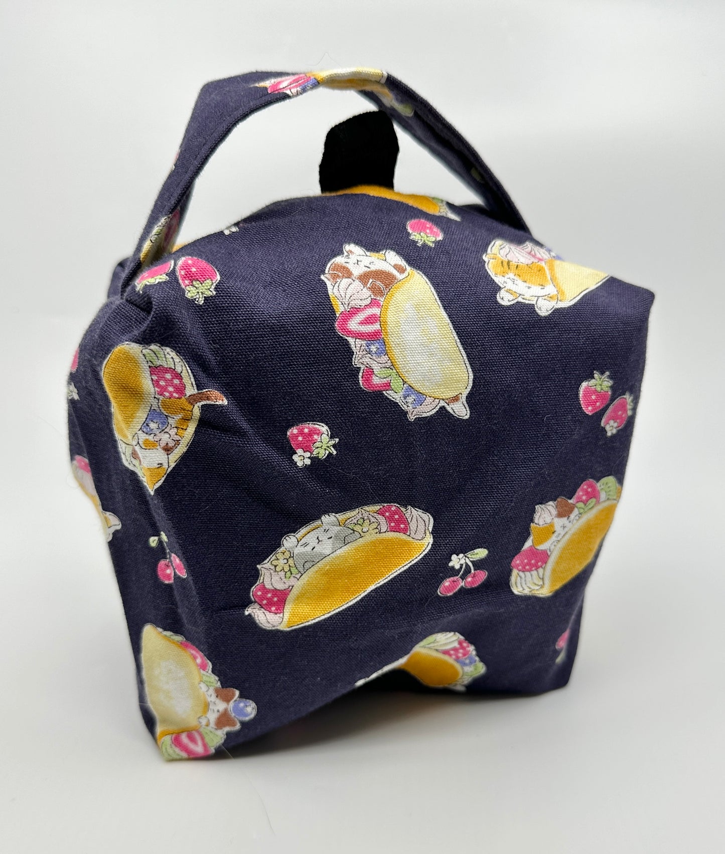 Small Box Bag | Cats | Japanese Fabrics from Japan, Bags Made in Alberta, Canada