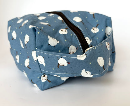 Small Box Bag | All the Other Animals | Project and Makeup Bags Made in Alberta, Canada, from Hand-Selected Japanese Fabrics