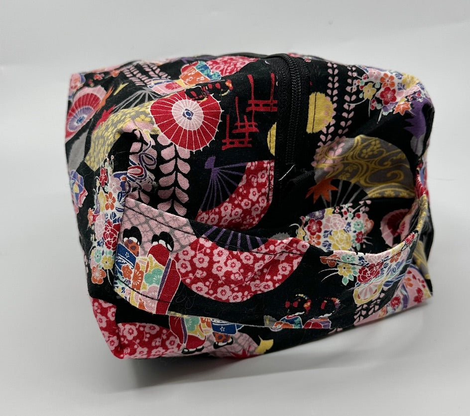 Small Box Bag | Japanese Motifs | Bags Made in Alberta, Canada, from Japanese Fabrics