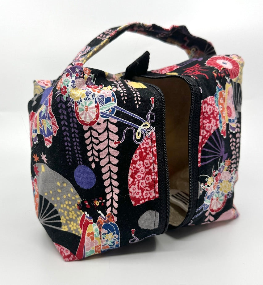 Small Box Bag | Japanese Motifs | Bags Made in Alberta, Canada, from Japanese Fabrics