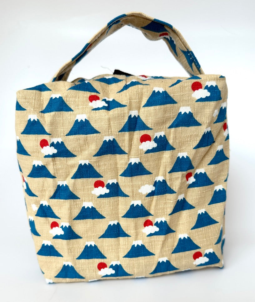 Small Box Bag | Japanese Motifs | Bags Made in Alberta, Canada, from Japanese Fabrics