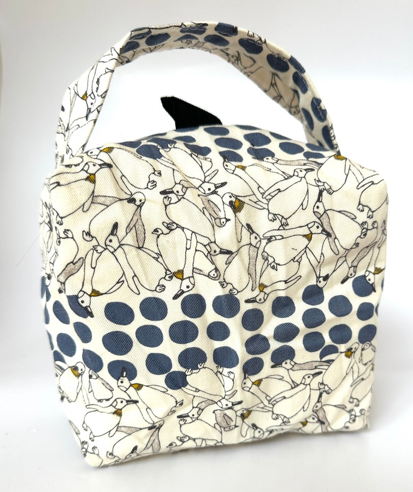 Small Box Bag | All the Other Animals | Project and Makeup Bags Made in Alberta, Canada, from Hand-Selected Japanese Fabrics