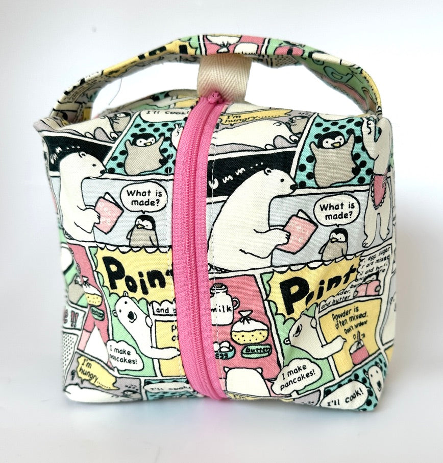 Small Box Bag | Quirky Japan | Project Bags Made from Japanese Fabrics Hand-Picked in Kyoto and Tokyo, Japan