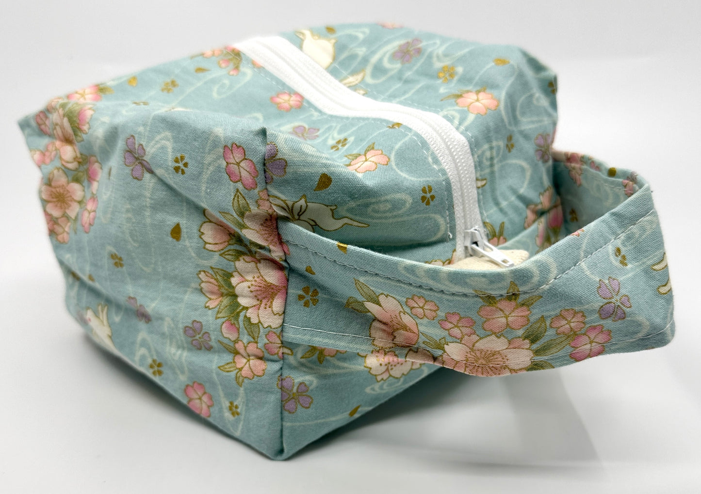 Small Box Bag | All the Other Animals | Project and Makeup Bags Made in Alberta, Canada, from Hand-Selected Japanese Fabrics