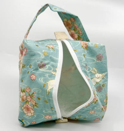 Small Box Bag | All the Other Animals | Project and Makeup Bags Made in Alberta, Canada, from Hand-Selected Japanese Fabrics