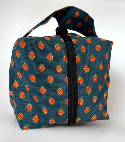 Small Box Bag | Food | Project or Makeup Bags Made from Hand-Selected Japanese Fabrics