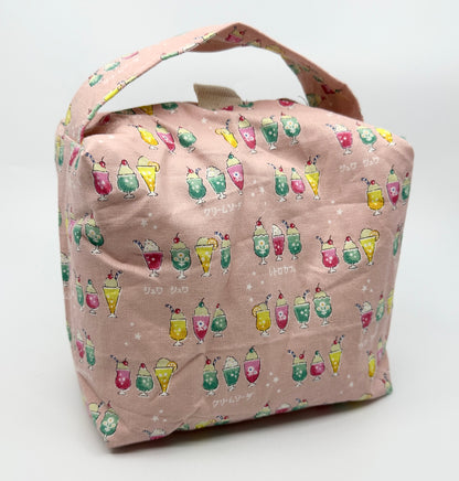 Small Box Bag | Food | Project or Makeup Bags Made from Hand-Selected Japanese Fabrics