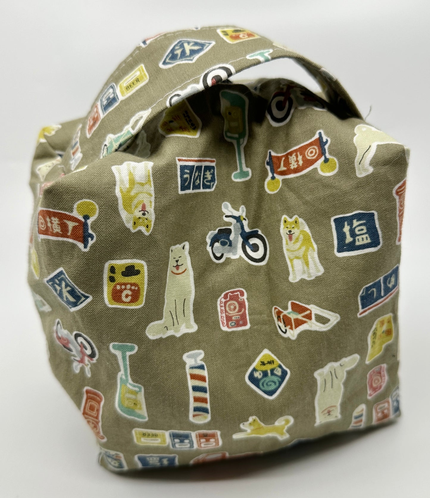 Small Box Bag | Dogs | Bags Made in Alberta, Canada, from Hand-Selected Japanese Fabrics