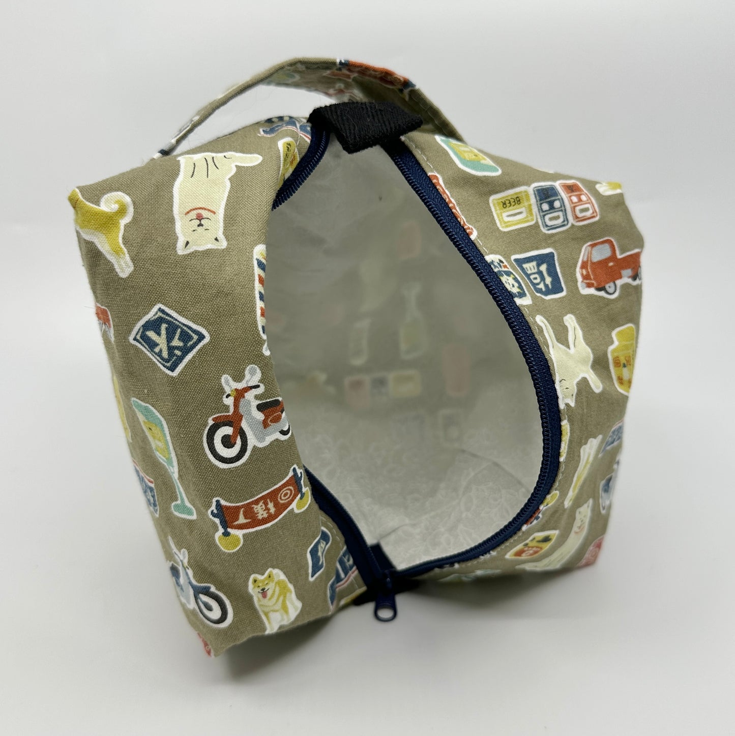 Small Box Bag | Dogs | Bags Made in Alberta, Canada, from Hand-Selected Japanese Fabrics