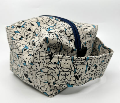 Small Box Bag | Dogs | Bags Made in Alberta, Canada, from Hand-Selected Japanese Fabrics