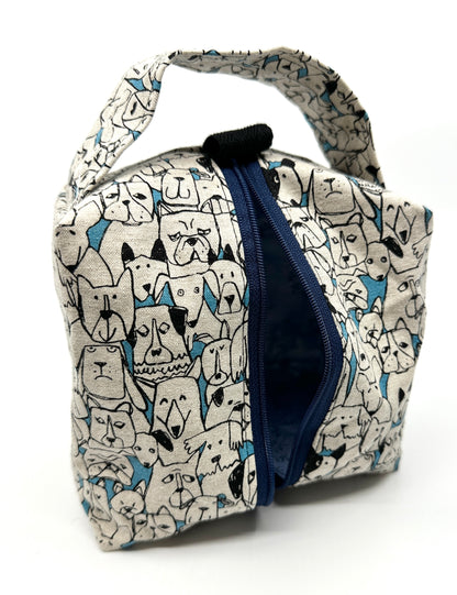 Small Box Bag | Dogs | Bags Made in Alberta, Canada, from Hand-Selected Japanese Fabrics