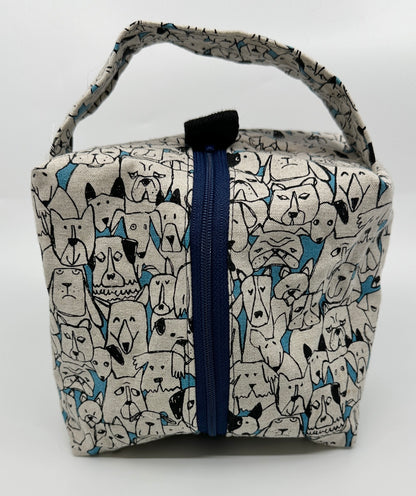 Small Box Bag | Dogs | Bags Made in Alberta, Canada, from Hand-Selected Japanese Fabrics