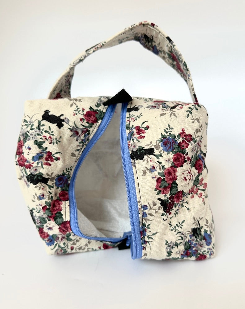 Small Box Bag | Cats | Japanese Fabrics from Japan, Bags Made in Alberta, Canada