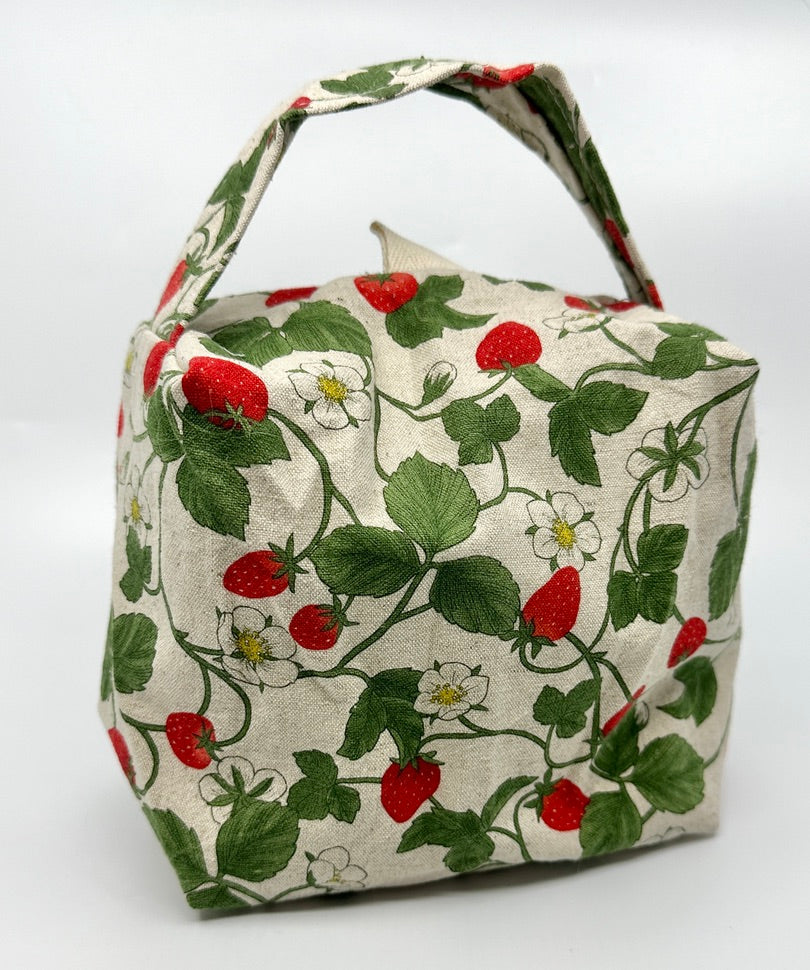 Small Box Bag | Food | Project or Makeup Bags Made from Hand-Selected Japanese Fabrics