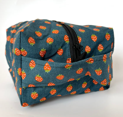 Small Box Bag | Food | Project or Makeup Bags Made from Hand-Selected Japanese Fabrics