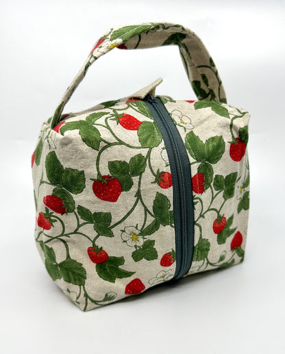 Small Box Bag | Food | Project or Makeup Bags Made from Hand-Selected Japanese Fabrics