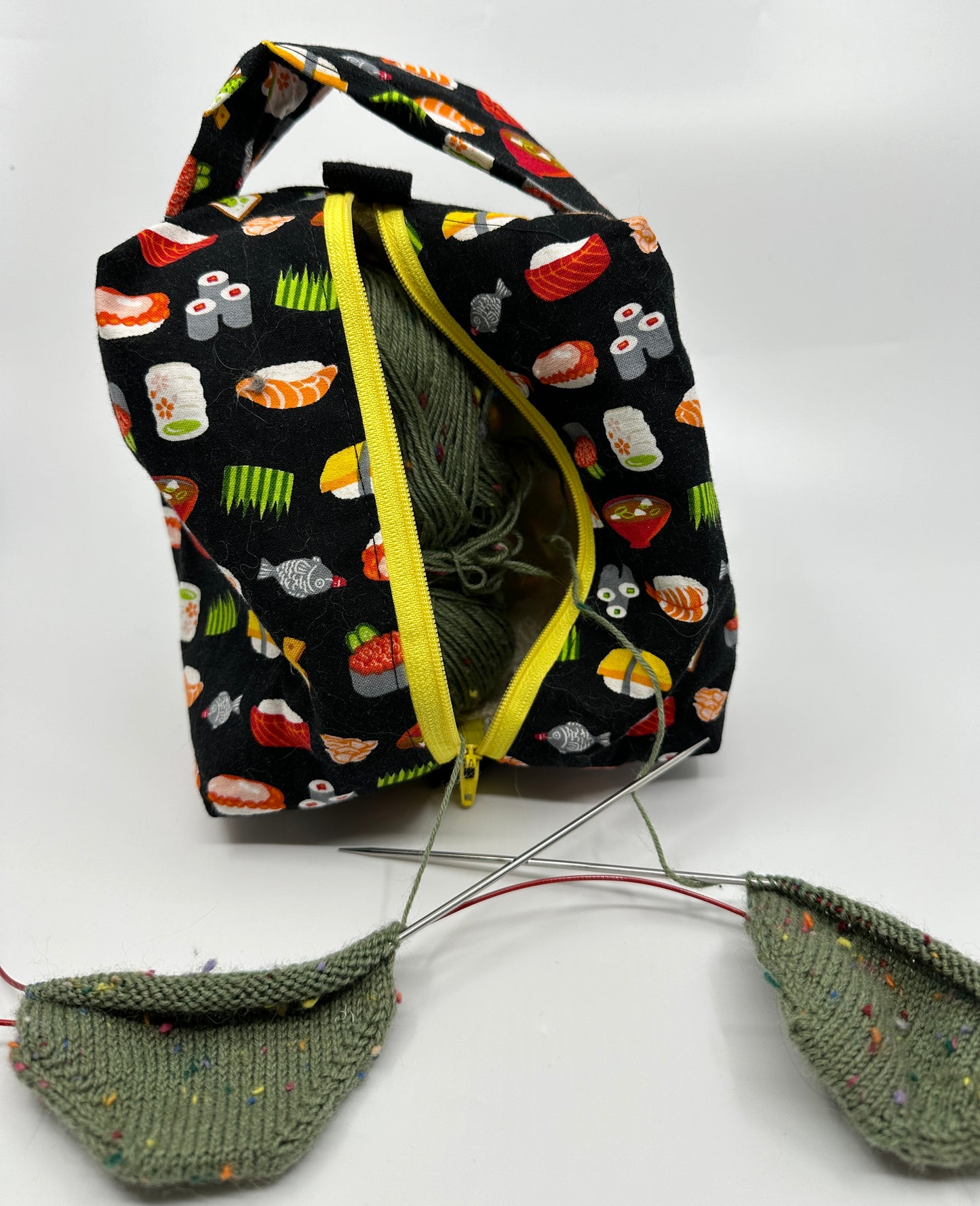 Small Box Bag | Food | Project or Makeup Bags Made from Hand-Selected Japanese Fabrics