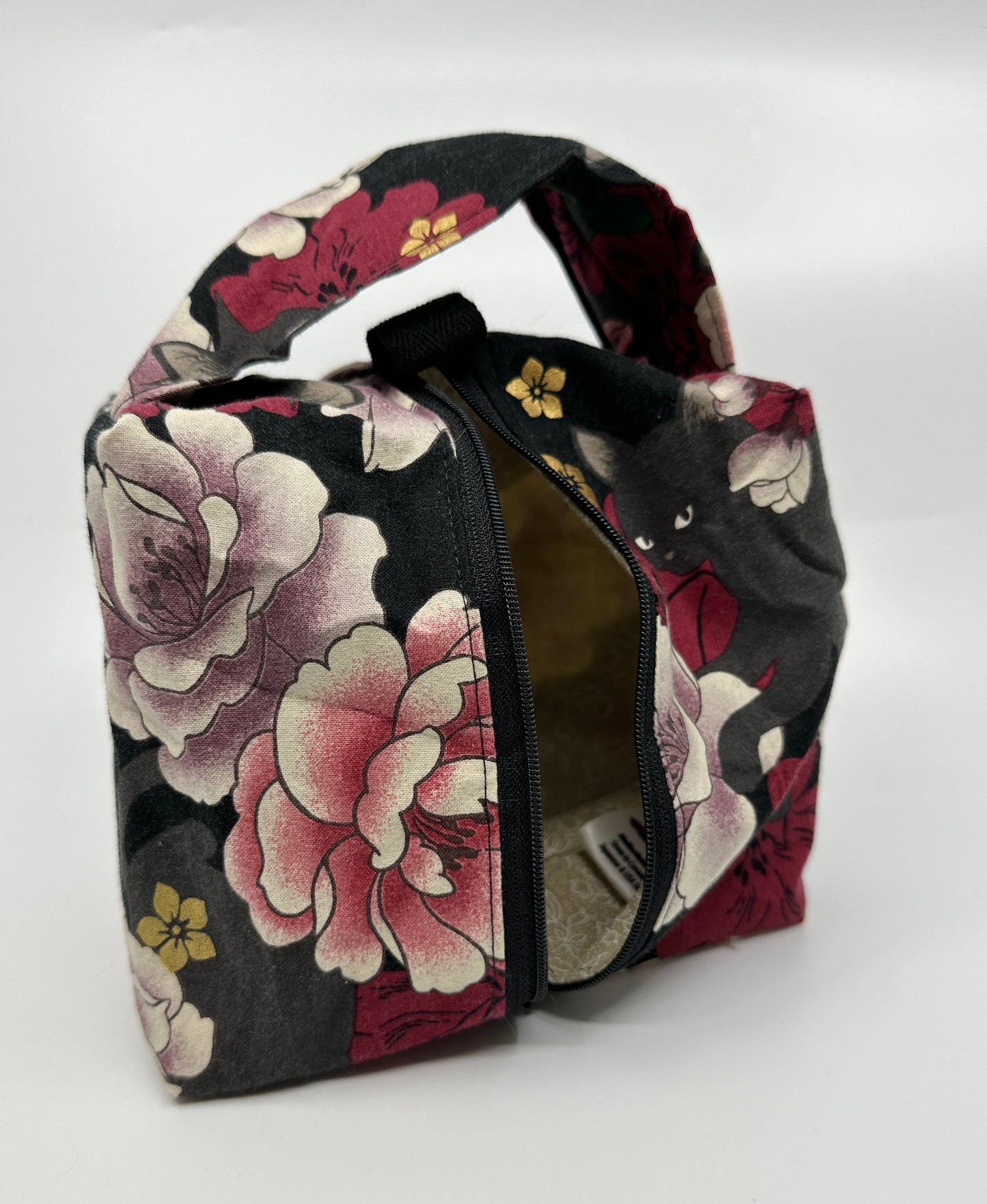 Small Box Bag | Cats | Japanese Fabrics from Japan, Bags Made in Alberta, Canada