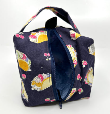 Small Box Bag | Cats | Japanese Fabrics from Japan, Bags Made in Alberta, Canada