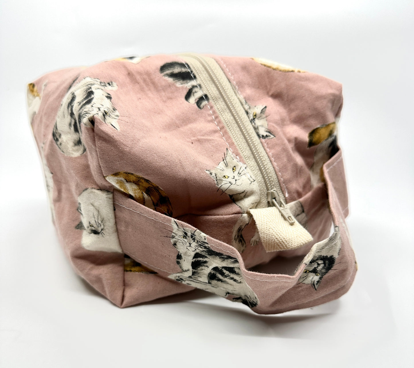 Small Box Bag | Cats | Japanese Fabrics from Japan, Bags Made in Alberta, Canada