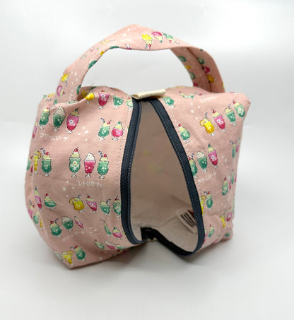 Small Box Bag | Food | Project or Makeup Bags Made from Hand-Selected Japanese Fabrics