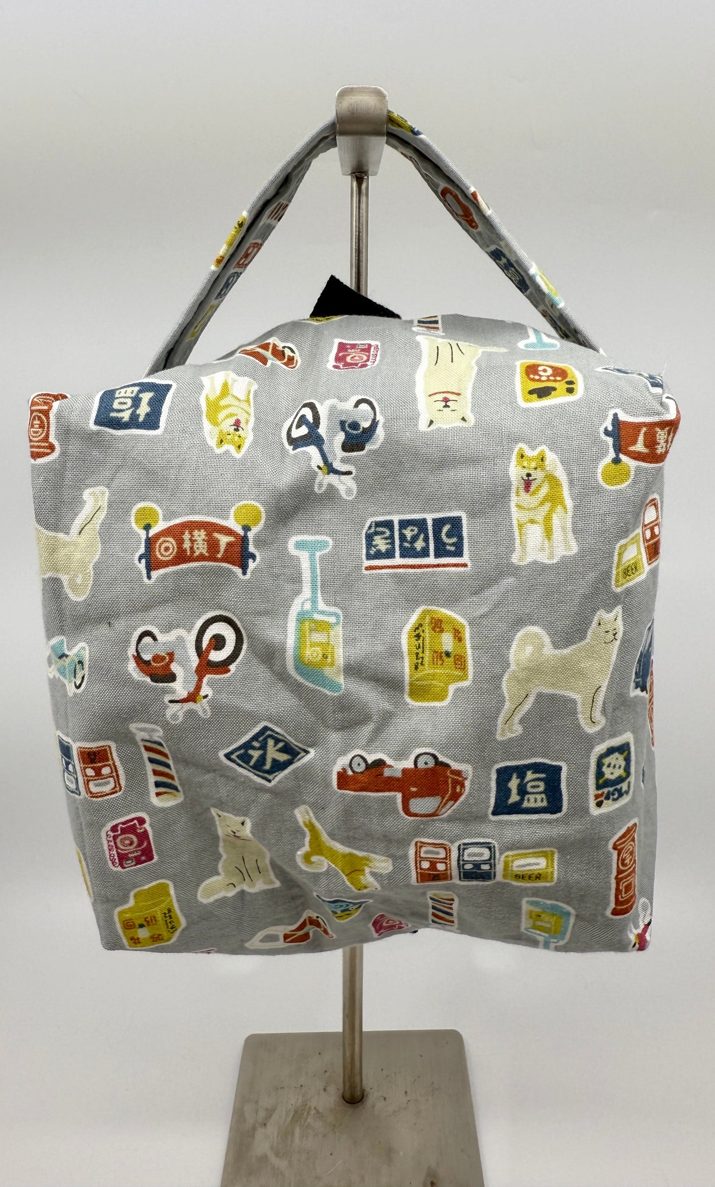 Small Box Bag | Dogs | Bags Made in Alberta, Canada, from Hand-Selected Japanese Fabrics