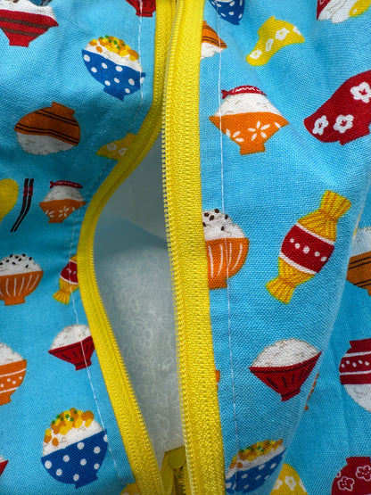 Small Box Bag | Food | Project or Makeup Bags Made from Hand-Selected Japanese Fabrics