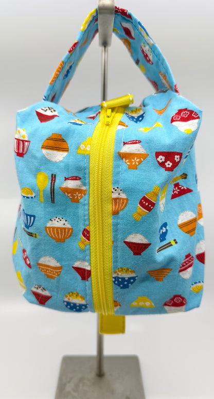 Small Box Bag | Food | Project or Makeup Bags Made from Hand-Selected Japanese Fabrics