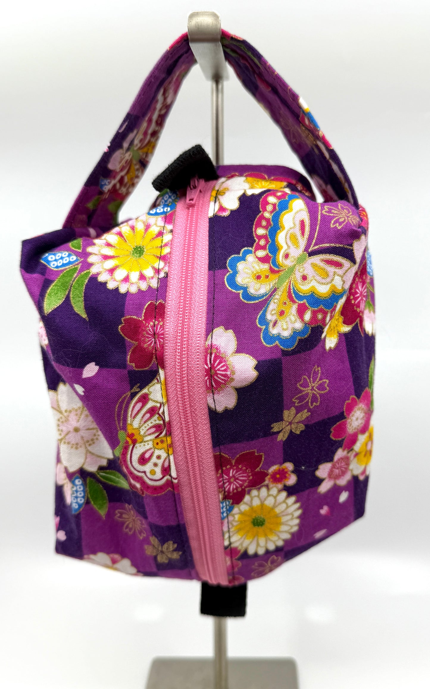 Small Box Bag | Japanese Motifs | Bags Made in Alberta, Canada, from Japanese Fabrics