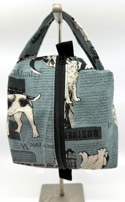 Small Box Bag | Dogs | Bags Made in Alberta, Canada, from Hand-Selected Japanese Fabrics