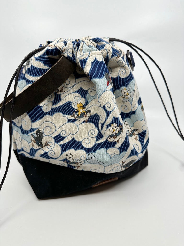 Kato Drawstring Bag | Japanese Fabric